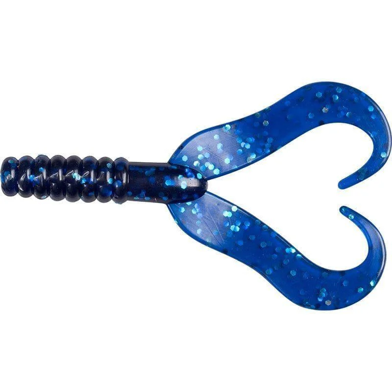 Fri frakt Double Tail 75mm Blue flake