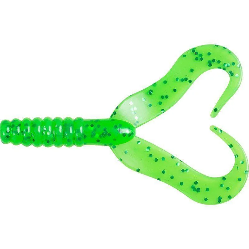 Double Tail 75mm Green yellow Nyhet