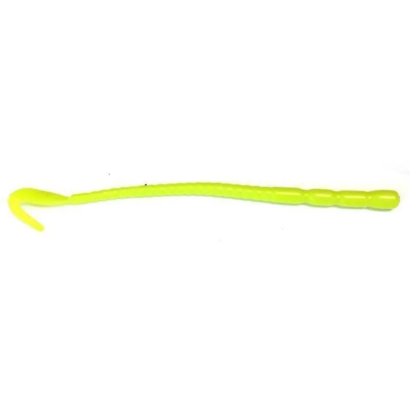 Snabb leverans Jelly Worm 20cm Hotfluo yellow