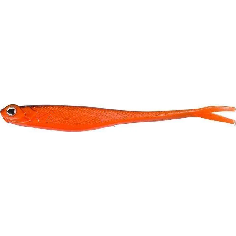Twin tail shad 12.5cm Black red Nyhet