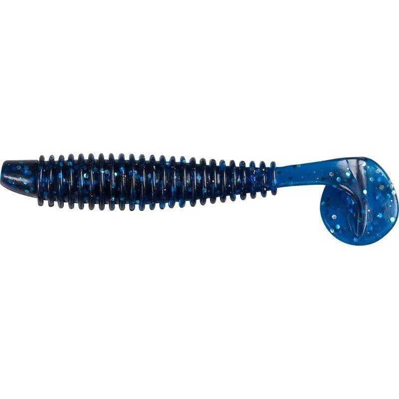 Ribbed shad 10cm Blue flake Extra rabatt