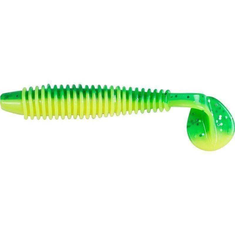 Ribbed shad 12cm Green flake Kampanj