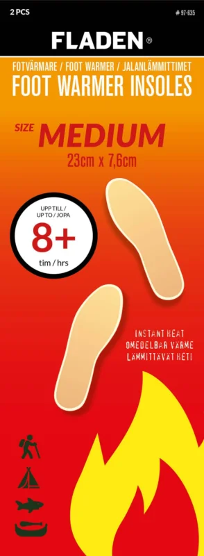 Fri frakt Foot warmer insoles23cm x 7.6cm pair
