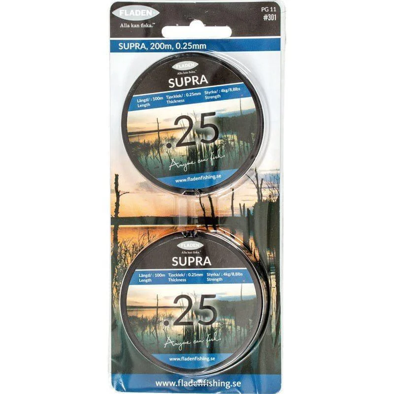 Supra 0.60mm 100m (2X50M) blå 21kg Rabatter