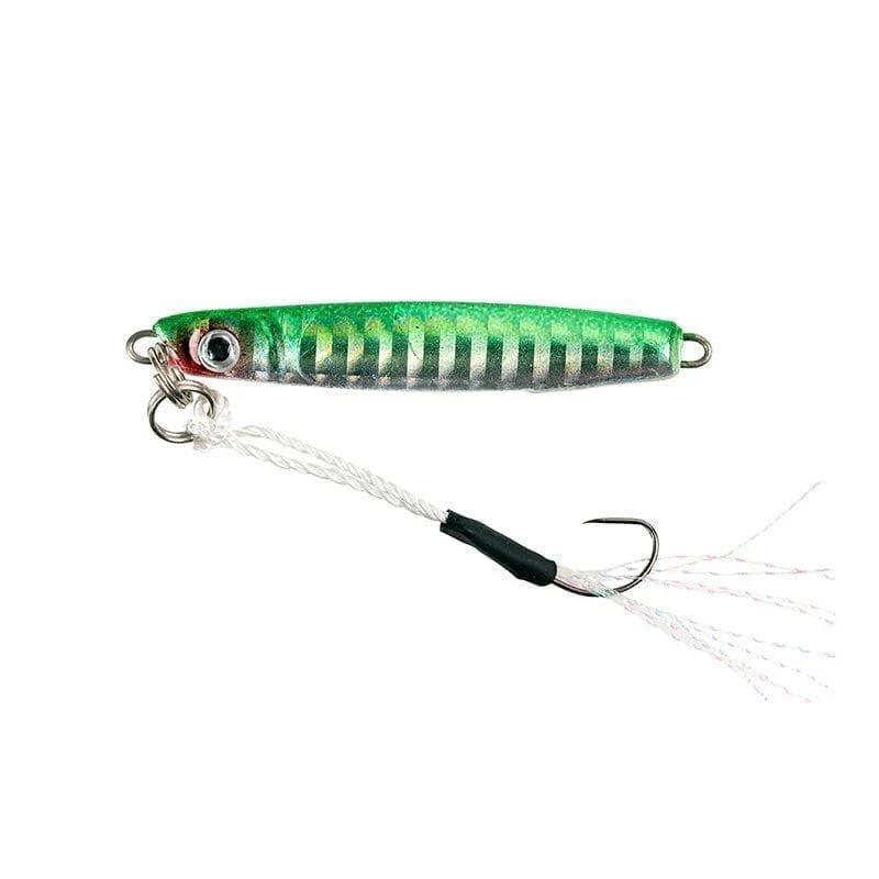 Bästa pris Rockbuddy Micro Shore Jig 58mm 10gr green
