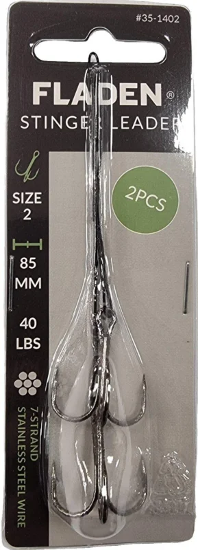Stinger 8 treble hook 60mm 20 Lbs wire 1x7 2pcs Köp nu