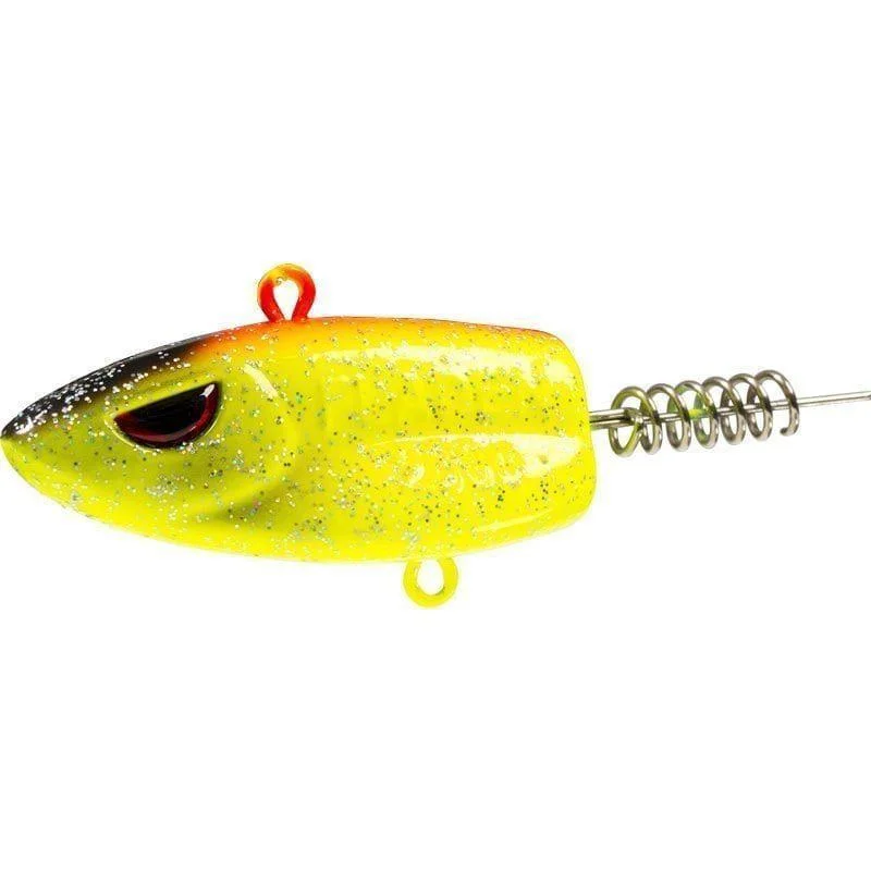 Erbjudandepris Jig head with bait screw 60 gr Orange/Yellow