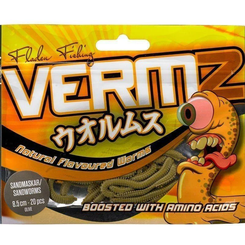 Vermz borstmask 9,5cm 15 pcs natural olive Kundfavorit