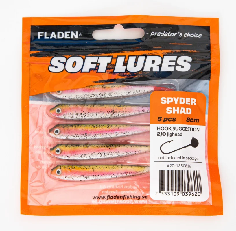 Premium Guddi shad 5pack 8cm 6g black pink red