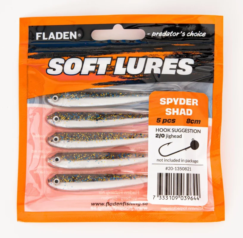 Expressleverans Guddi shad 5pack 8cm 6g silver