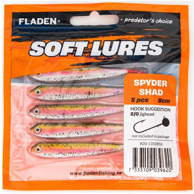 Guddi shad 5pack 10cm 8g black pink red Kampanjpris