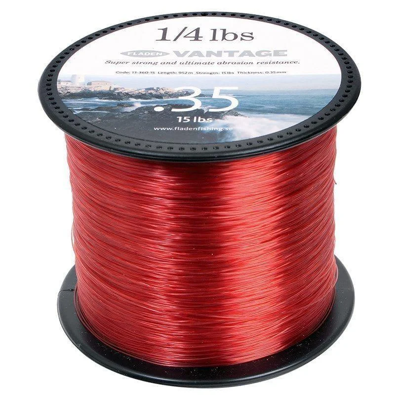 Vantage Red 1/4 pound 0.45mm 20Lbs 576m Billig