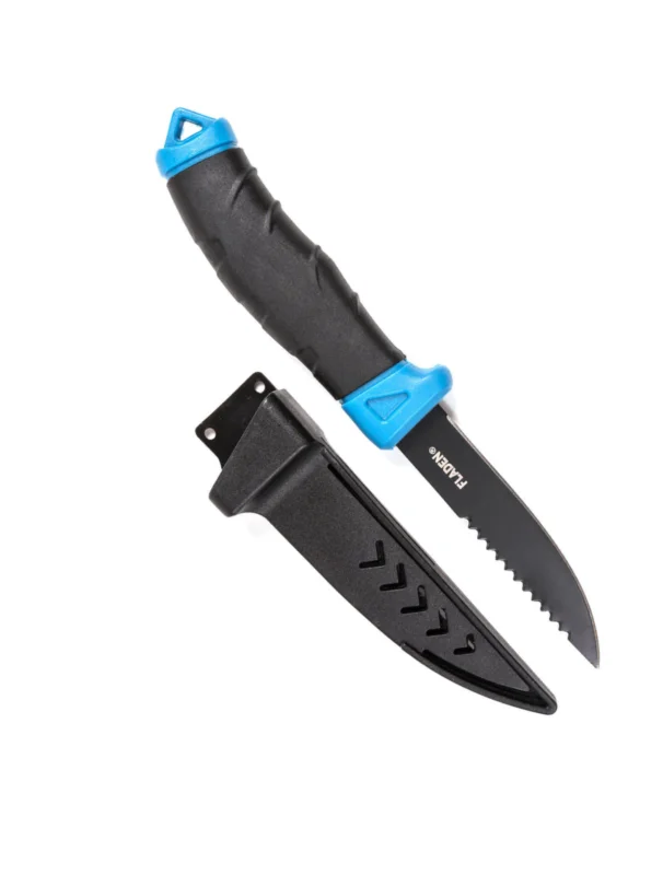 Fishing knife w scaler 10cm blade 11.5cm handle handle Kundfavorit