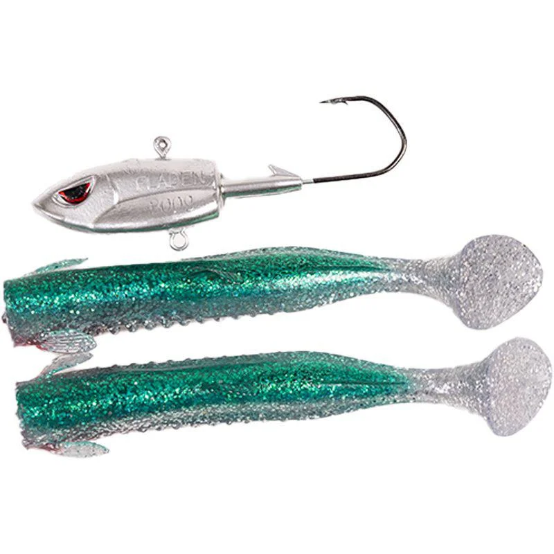 Populärt val Big single shad grön/silver 200/300g – 200g