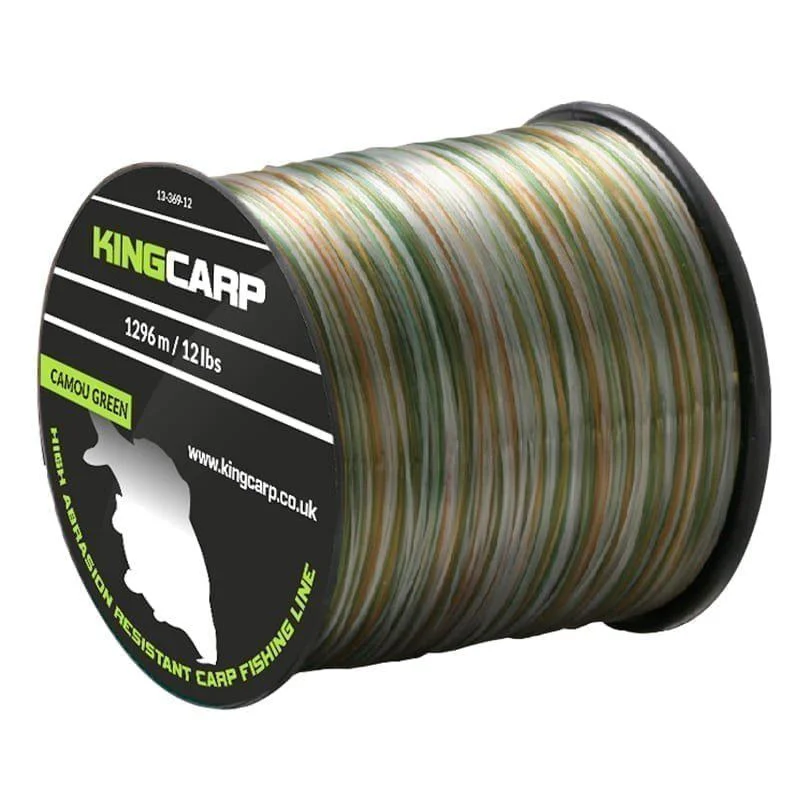 Rabatt King Carp line 10Lbs 1488m 1/4lb camou green