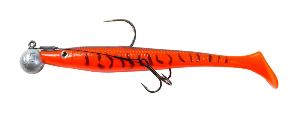 Endast denna vecka Maxximus Lamprey 15cm ready to fish w stinger Red tiger