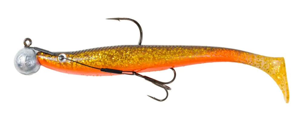 Billigare Maxximus Lamprey 15cm ready to fish w stinger Gold glitter