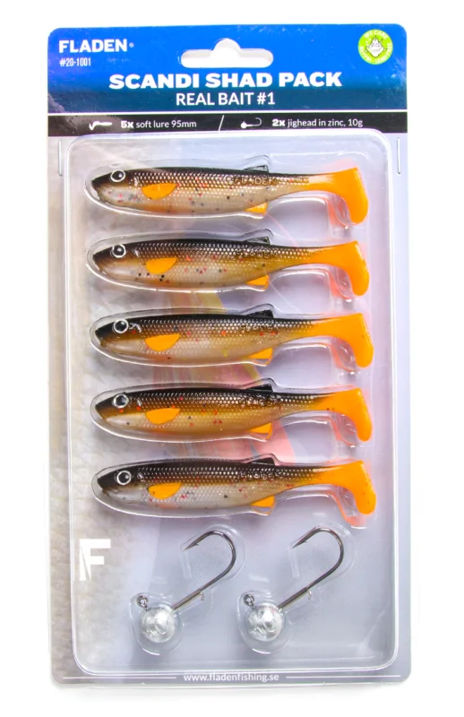Populärt val Maxximus Scandi real bait Trout 10cm 5pcs & jighead 10g 2pcs