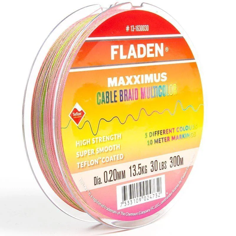 Maxximus Cable Braid multicolor 300m 0.30mm 50lbs 22.7kg Sista chansen