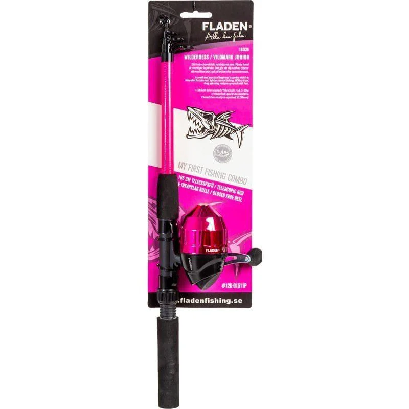 Teleskop spinnset Vildmark Basic 165cm rosa Begränsat antal