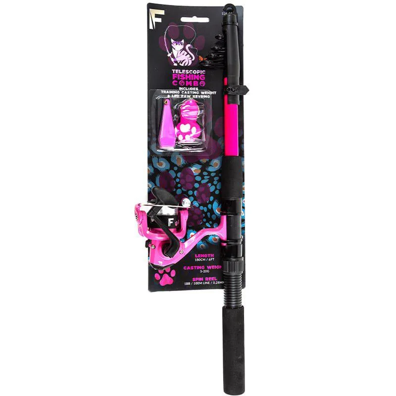 Rabatter Junior tele 180cm rosa nyckelring & träningsvikt