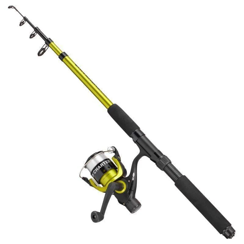 Sänkt pris Combo Charter greenII 40 1BB w line + Universal 240cm 25-50g