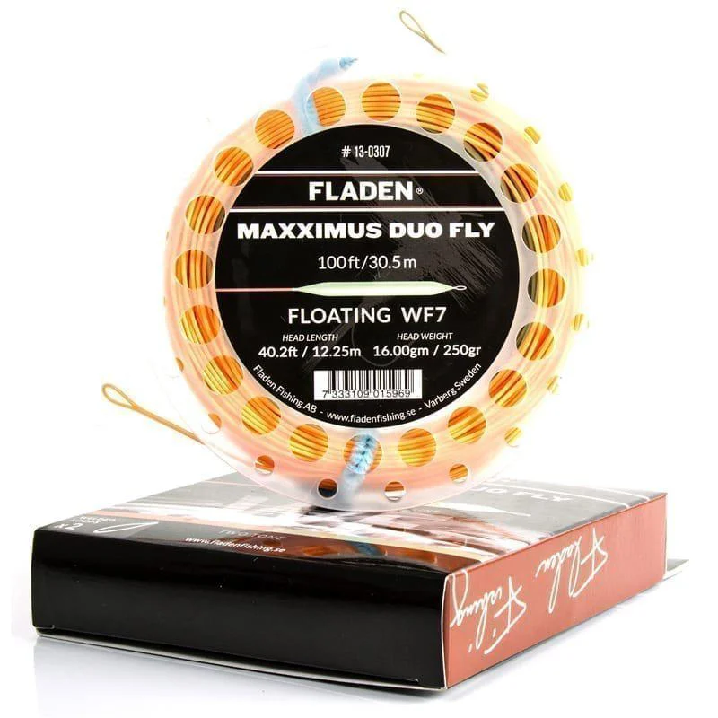 Kampanj Maxximus duo fly 30m floating WF7 orange and olivegreen w loop