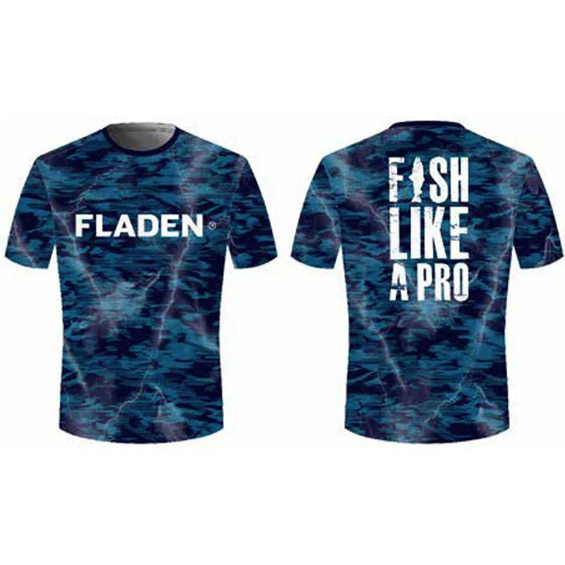 Erbjudande T-shirt UV blue camou