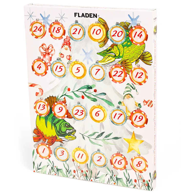 Billigare Julkalender – Spinnare, skeddrag, jiggar, flöte, krok, beteslås