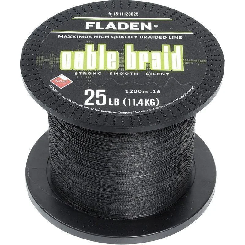 Begränsad tid Maxximus Cable Braid black 1200m 0.25mm40lbs 18.2kg