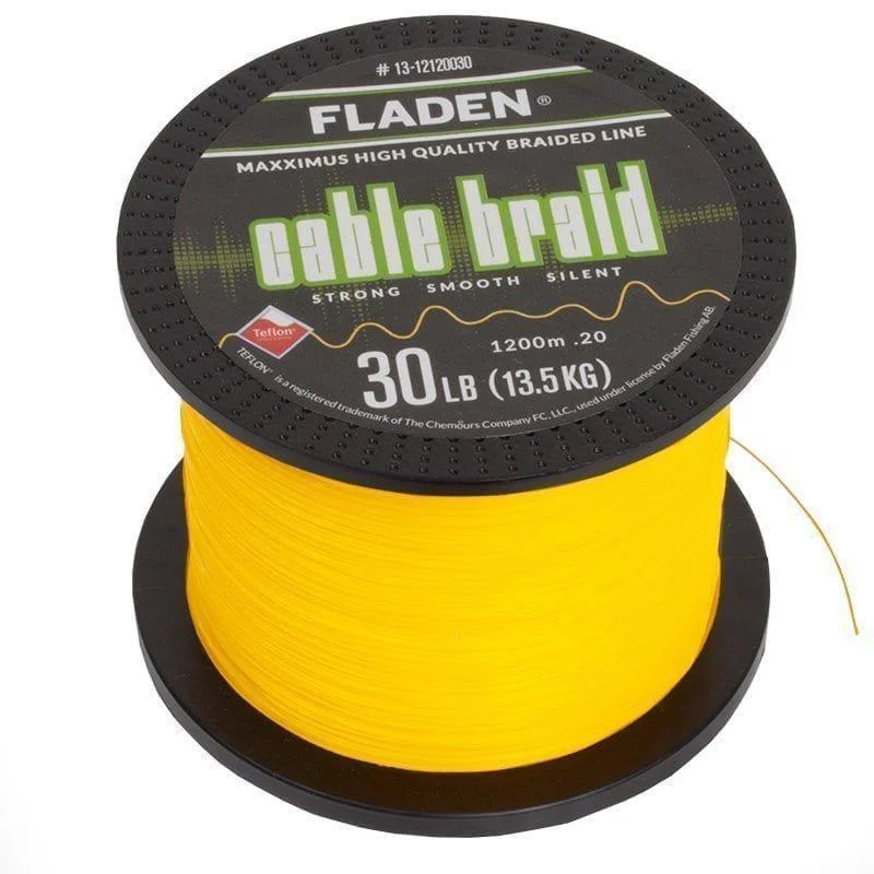 Köp online Maxximus Cable Braid yellow 1200m 0.25mm 40lbs 18.2kg