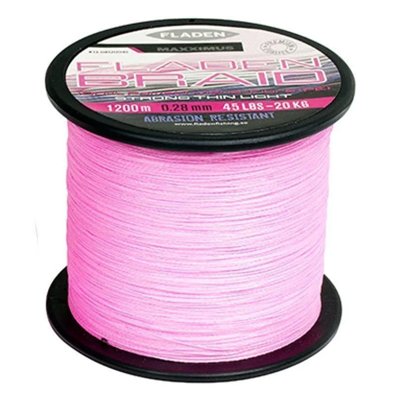 Maxximus PINK PE braid 1200m 0.16mm 30Lbs 13.5kg Billig