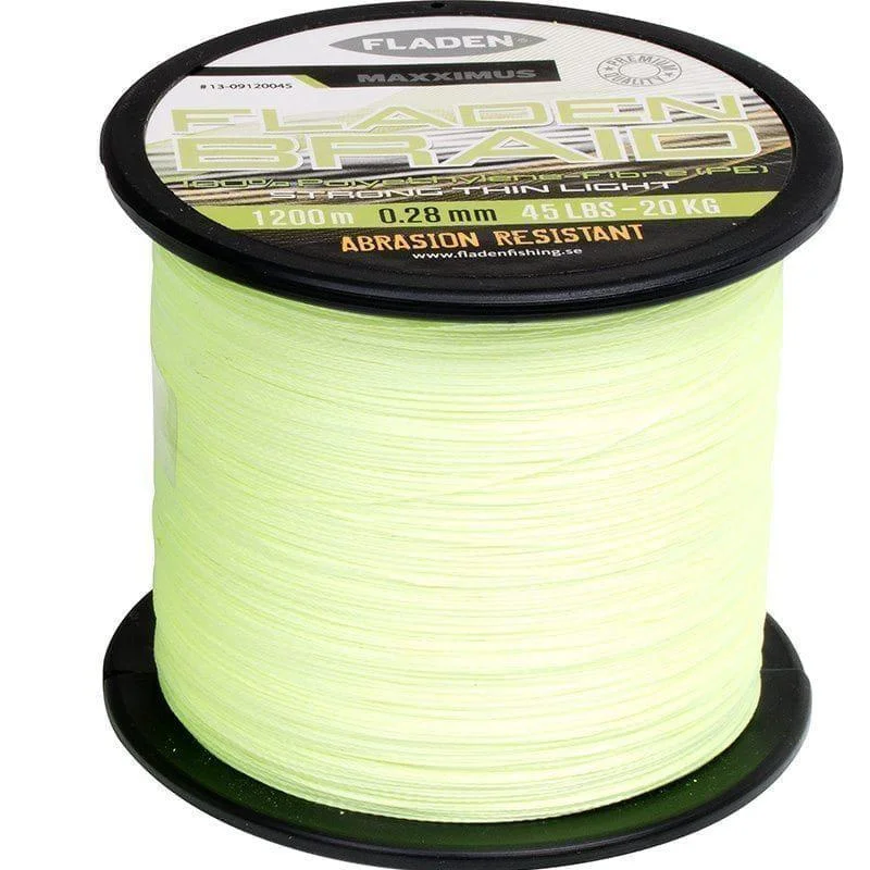 Bästa pris Maxximus Yellow PE braid 1200m 0.10mm 20Lbs 9kg