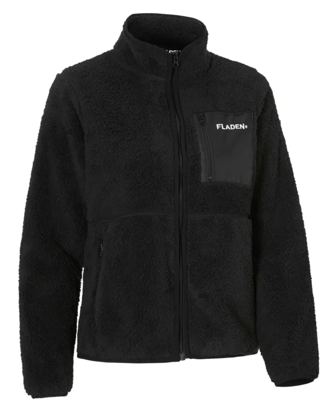 Sheep fleece lady jacka svart Premium