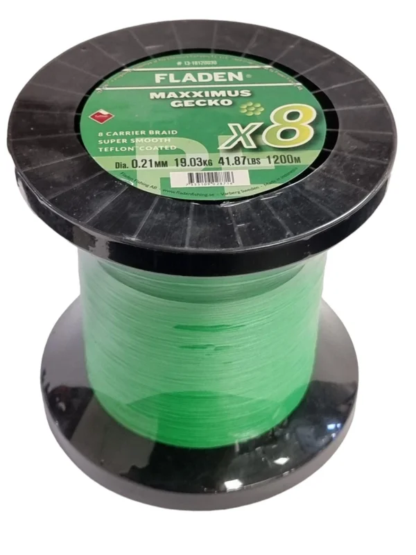Maxximus Gecko 8X braid 0.22mm 1200m 48.5Lbs 22kg Sista chansen