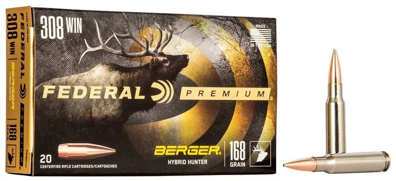 Erbjudande Federal 308W 168gr Berger Hybrid Hunter