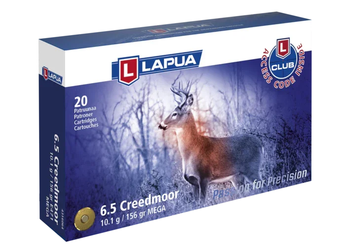 Lapua 6,5 Creedmoor 10,1g Mega Snabb frakt