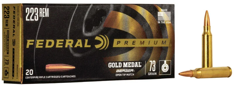 Beställ nu Federal .223 Rem Berger BT Target 73gr