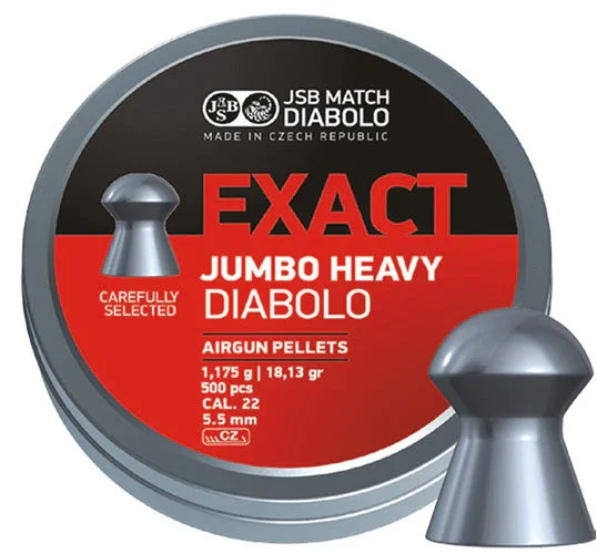 Fynd JSB Exact Jumbo Heavy 5,52 mm Diaboler – 500 st