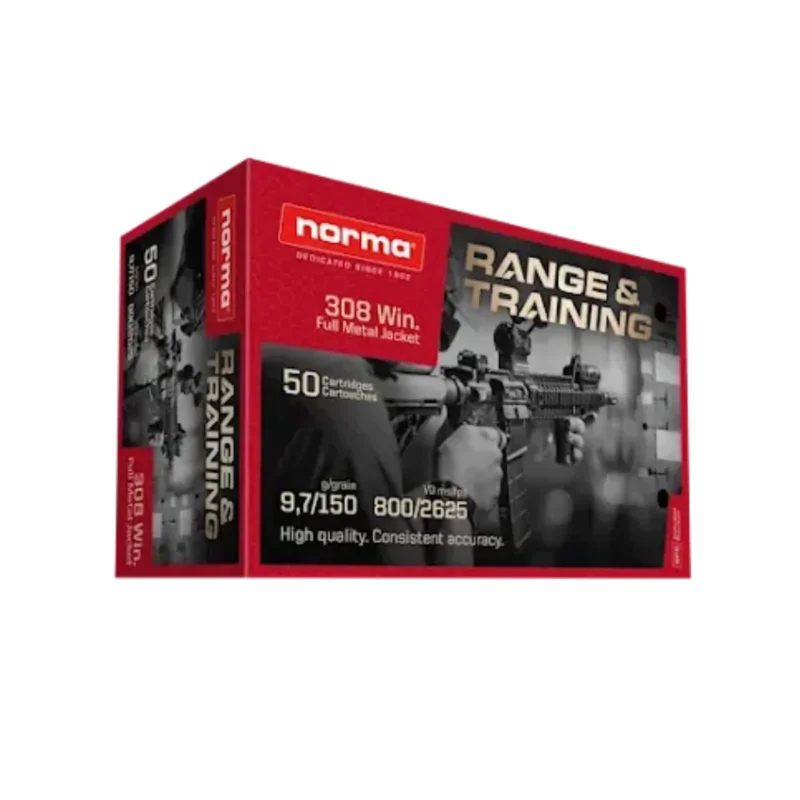 Säker betalning Norma Range and Training 308 Win 9,7g FMJ