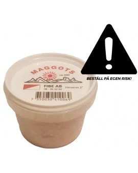 FIBE MAGGOTS RÖD/VIT CA 250ST Reapris