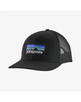 Lågt pris PATAGONIA P-6 LOGO TRUCKER HAT BLK