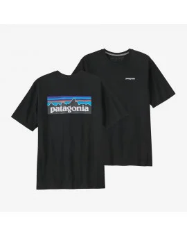 PATAGONIA M´S P-6 LOGO RESPONSIBILI-TEE BLK T-SHIRT I lager