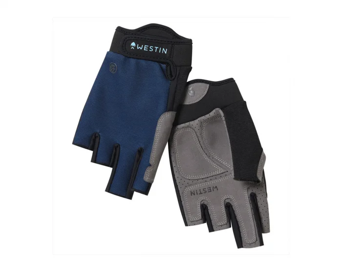 Westin Drip UPF Half Finger Glove Petrol Blue risnedsättning