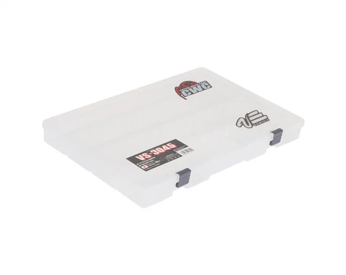 Meiho Betesbox, Justerbara Fack, 410x264x43mm - Clear Premium