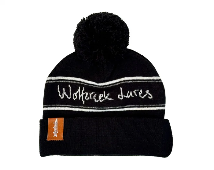 Wolfcreek Lures Classic Pom Pom Beanie - Black White Köp nu