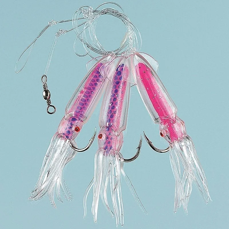 WINGED OCTOPUS PINK/PURPLE 3-HOOKS 8/0 Säker betalning
