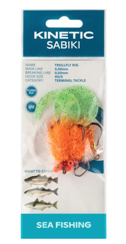 KINETIC SABIKI TROLLFLY - GOLD/ORANGE Premium