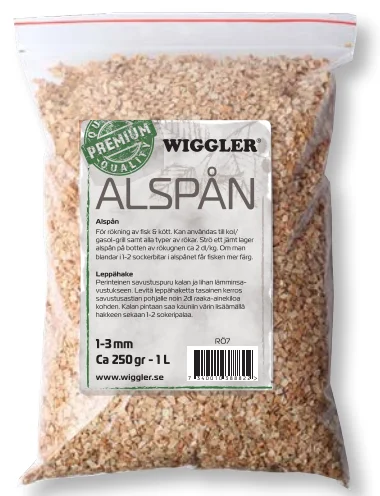 Nedsatt pris WIGGLER RÖKSPÅN KÖRSBÄR 250GR