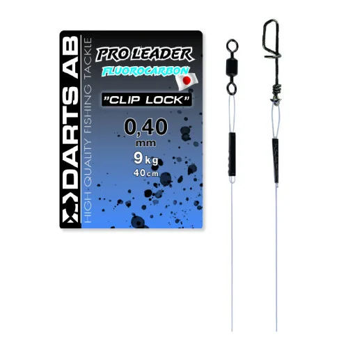 Darts Fluorocarbontafs - CLIP LOCK 0.40 - 40cm Outlet